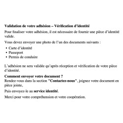Adhésion 5.00€